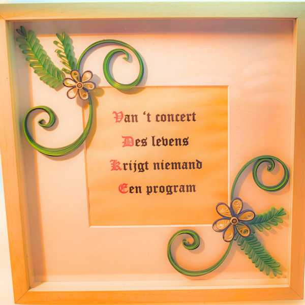 Van 't concert des levens...